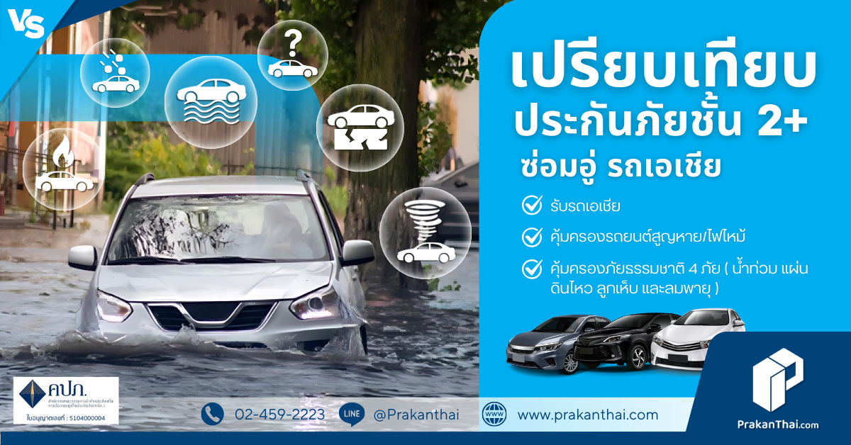 ประกันภัยรถยนต์ 2+ ( ซ่อมอู่ )